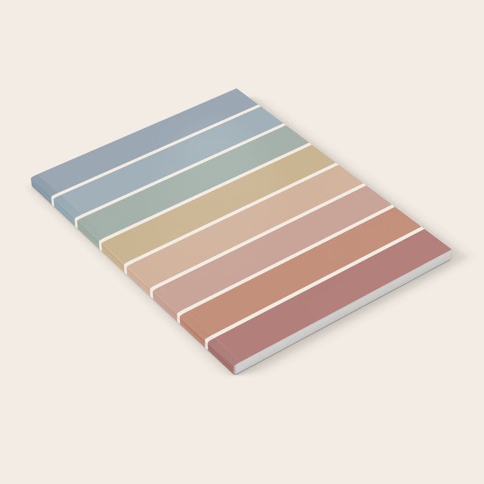 Gradient Arch XXIV Earthy Mid Century Modern Rainbow Notebook Gallery Image 2