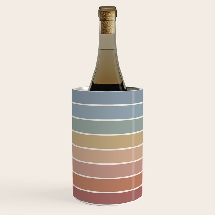 Gradient Arch XXIV Earthy Mid Century Modern Rainbow Wine Chiller Gallery Image 1