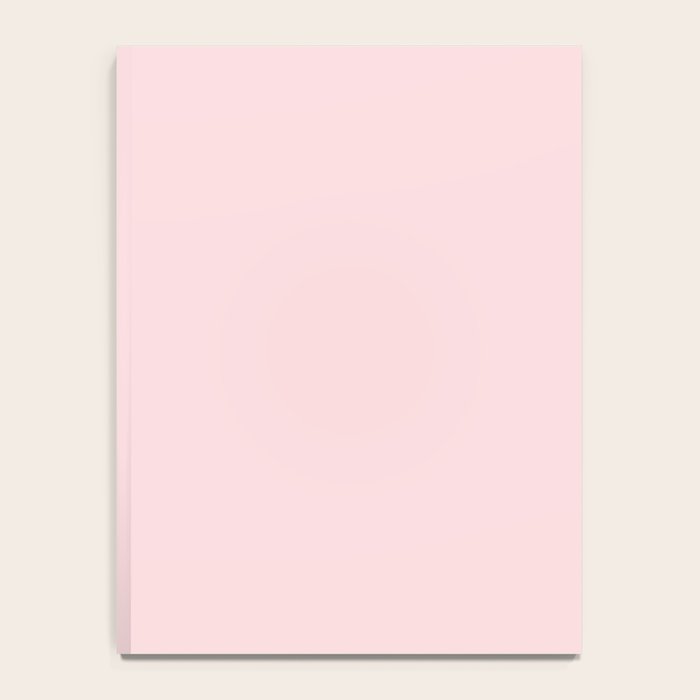 Light Bubblegum Pink Pastel Solid Notebook Gallery Image 4