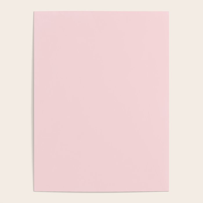 Light Bubblegum Pink Pastel Solid Poster Gallery Image 4