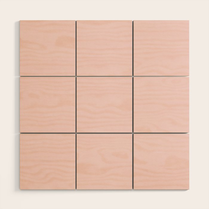 Light Bubblegum Pink Pastel Solid Wood Wall Art Gallery Image 1