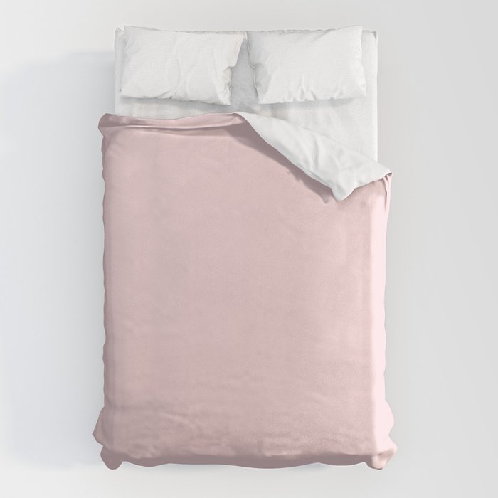 Light Bubblegum Pink Pastel Solid Duvet Cover Gallery Image 6