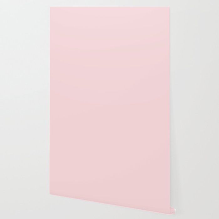 Light Bubblegum Pink Pastel Solid Wallpaper Gallery Image 2