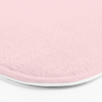 Light Bubblegum Pink Pastel Solid Bath Mat Gallery Image 3