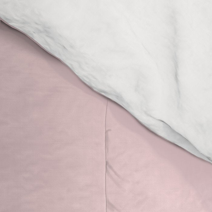 Light Bubblegum Pink Pastel Solid Comforter Gallery Image 4