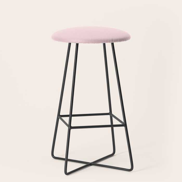 Light Bubblegum Pink Pastel Solid Stool Gallery Image 1