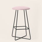 Light Bubblegum Pink Pastel Solid Stool Gallery Image 1