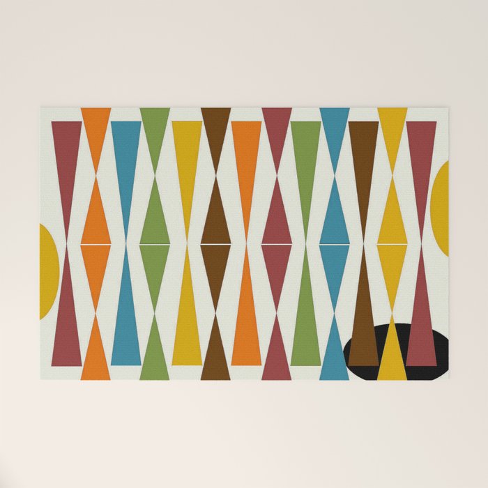 Mid-Century Modern Art 1.4 Welcome Mat Gallery Image 1