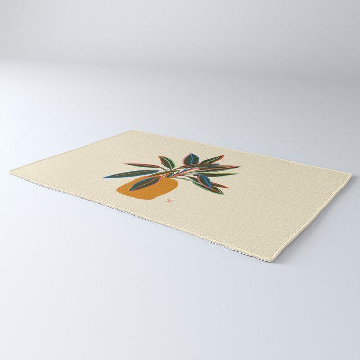 PLANT WITH COLOURFUL LEAVES  Rug Gallery Image 3
