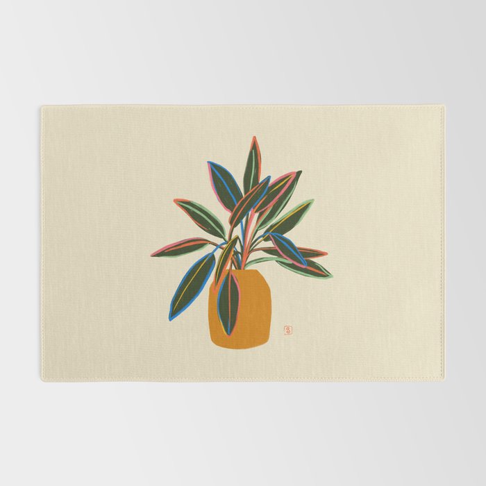 PLANT WITH COLOURFUL LEAVES  Rug Gallery Image 2