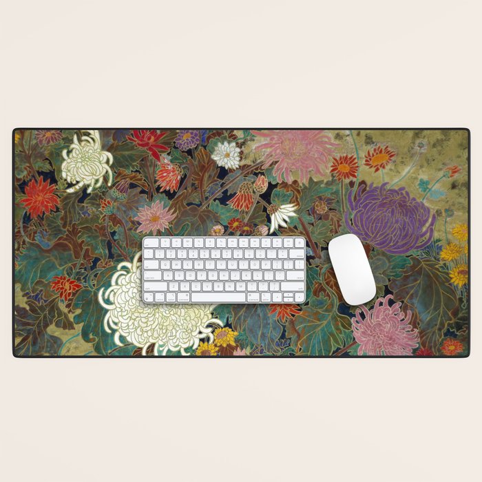 flower Japanese painting Desk Mat Gallery Image 1