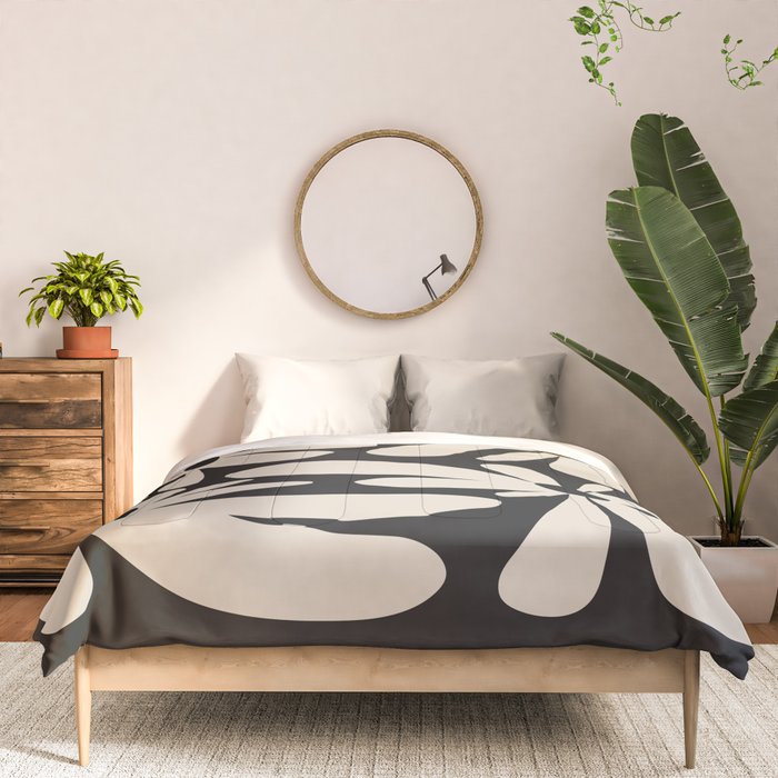 Bloom: Black & White Matisse Edition Comforter Gallery Image 3