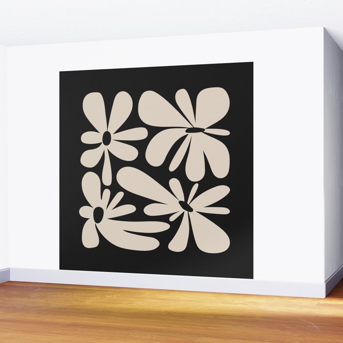 Bloom: Black & White Matisse Edition Wall Mural Gallery Image 2