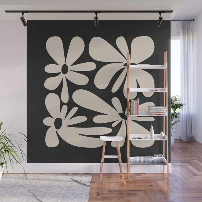 Bloom: Black & White Matisse Edition Wall Mural Gallery Image 1