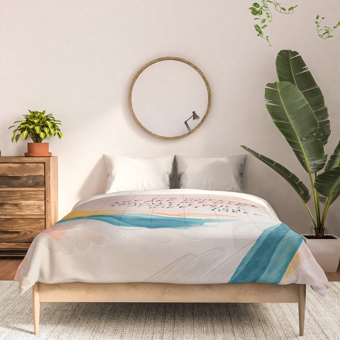 "And For Wherever You Are On The Journey Light Will Meet You There." Comforter Gallery Image 3