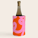 Retro Abstract Lines Orange And Pink Aesthetic Wine Chiller Gallery Image 2