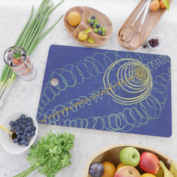 "Primordial Chaos" by Hilma af Klint (1906-1907) Cutting Board Gallery Image 2