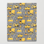 Construction Trucks on Gray Notebook Gallery Image 4