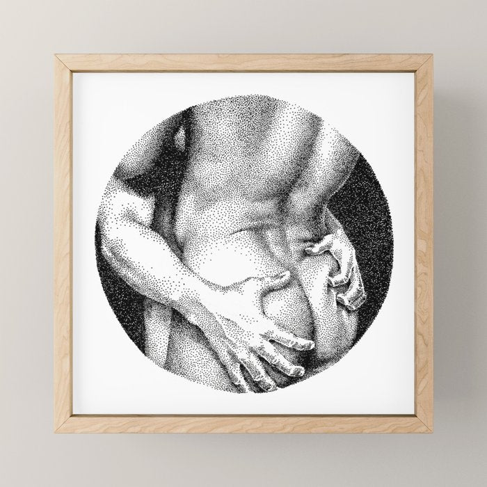 Grab - NOODDOOD Mini Art Print Gallery Image 1