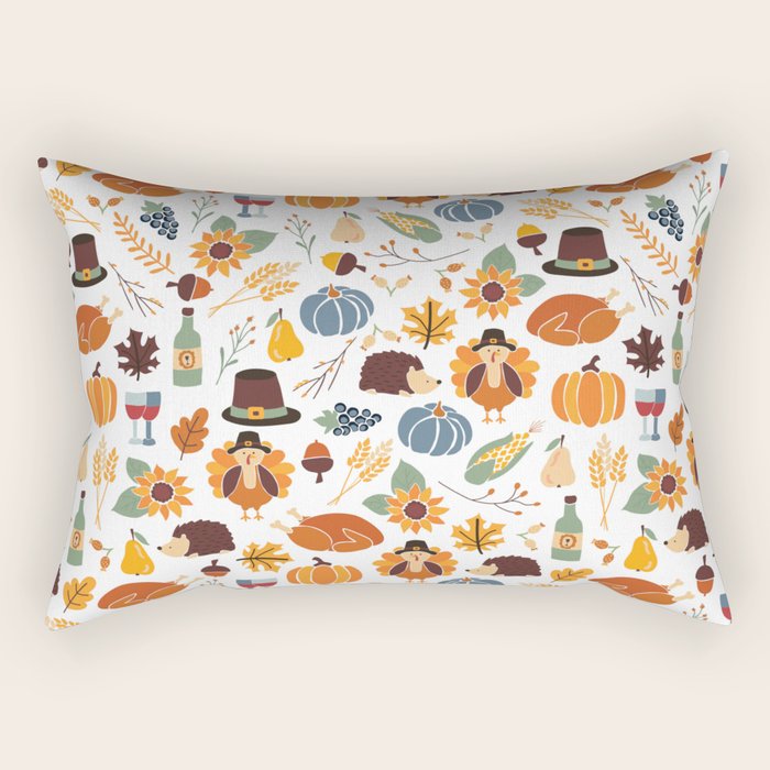 Thanksgiving Celebration Rectangular Pillow Gallery Image 2