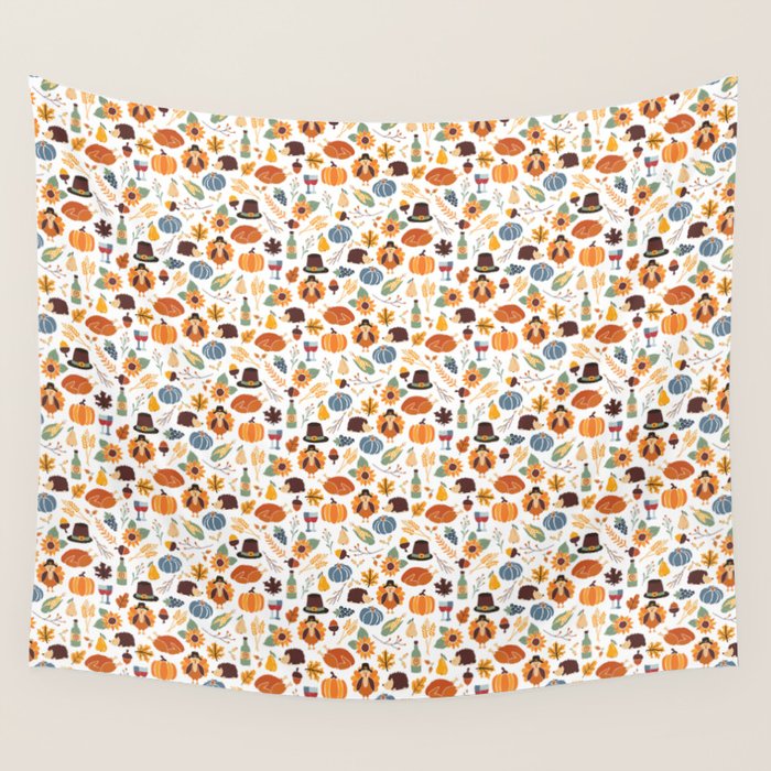 Thanksgiving Celebration Wall Tapestry Gallery Image 4