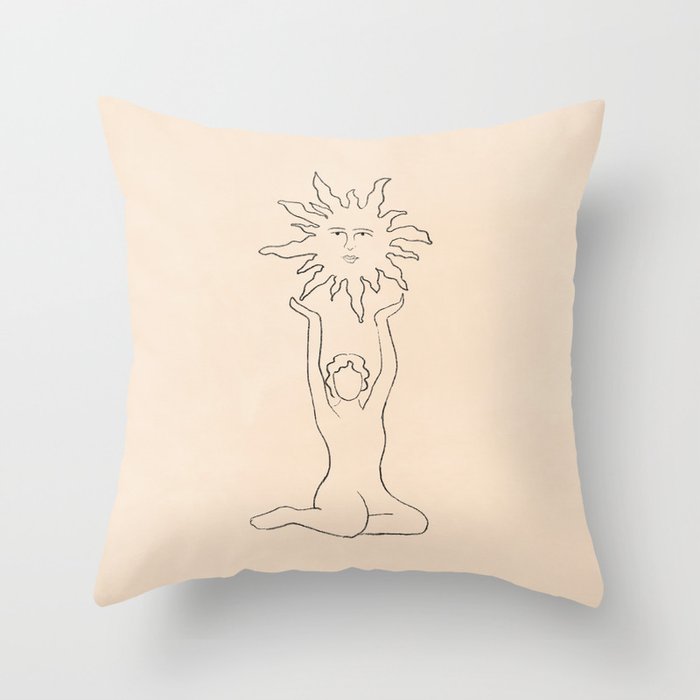 Sunshine in my Hands Throw Pillow Gallery Image 1