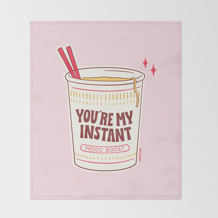 MY INSTANT MOOD BOOST Throw Blanket Gallery Image 2