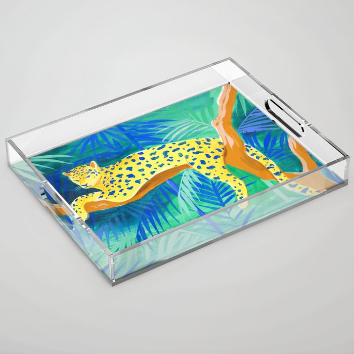 Leopard on Tree Acrylic Tray Gallery Image 1