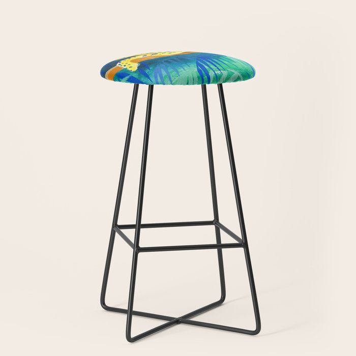 Leopard on Tree Stool Gallery Image 1