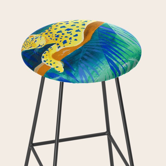 Leopard on Tree Stool Gallery Image 2