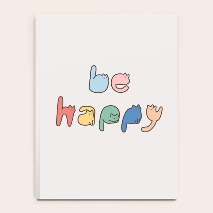 be happy cats typo Notebook Gallery Image 4