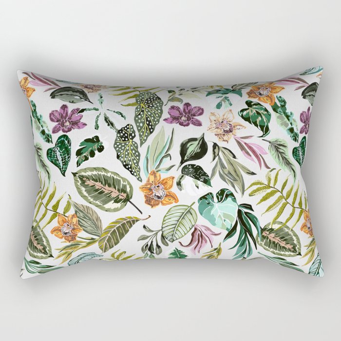 Wild colorful jungle FN7 Rectangular Pillow Gallery Image 2
