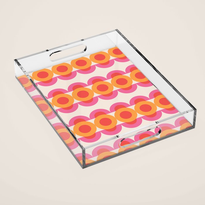 70's pattern no2 Acrylic Tray Gallery Image 1