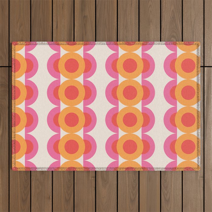 70's pattern no2 Outdoor Rug Gallery Image 1