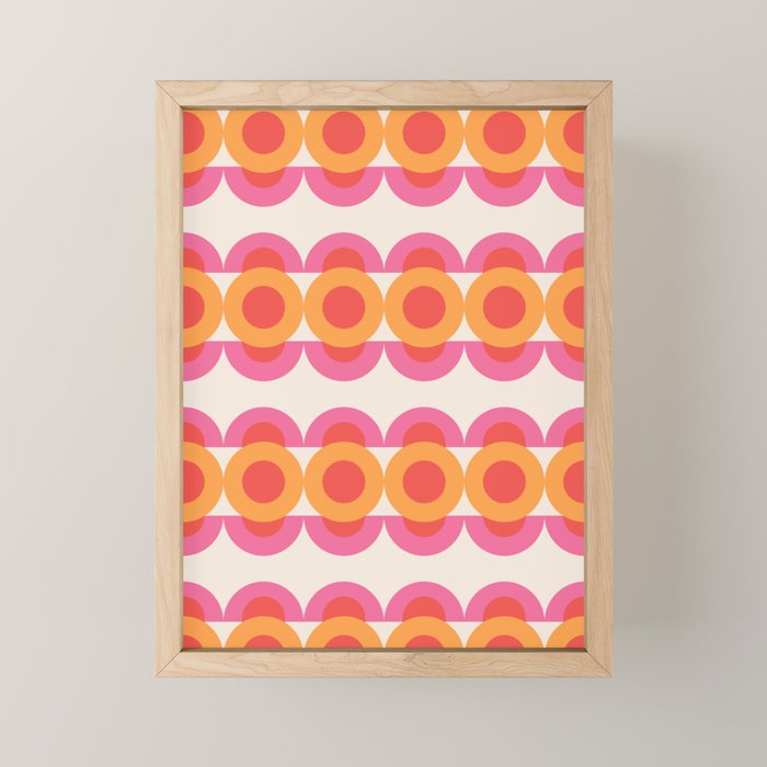 70's pattern no2 Mini Art Print Gallery Image 1