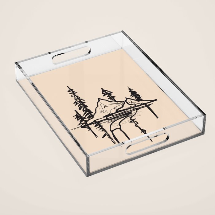 Abstract Landscape II Acrylic Tray Gallery Image 1