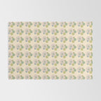 Retro Garden Party 60s 70s Geometric Floral Grid Pastel Pattern Rug Gallery Image 2