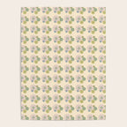 Retro Garden Party 60s 70s Geometric Floral Grid Pastel Pattern Poster Gallery Image 4