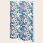 Meadow muse - heritage blue Wallpaper Gallery Image 2