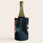 Red Flowers/Lady Portrait Wine Chiller Gallery Image 2