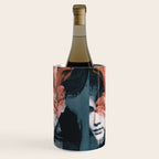 Red Flowers/Lady Portrait Wine Chiller Gallery Image 3