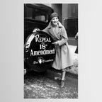 Roaring twenties repeal alcoholic prohibition volstad 18th amendment act flapper protest black and white vintage photograph - photography - photographs Tablecloth Gallery Image 2