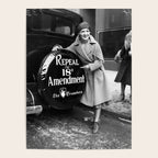 Roaring twenties repeal alcoholic prohibition volstad 18th amendment act flapper protest black and white vintage photograph - photography - photographs Poster Gallery Image 4