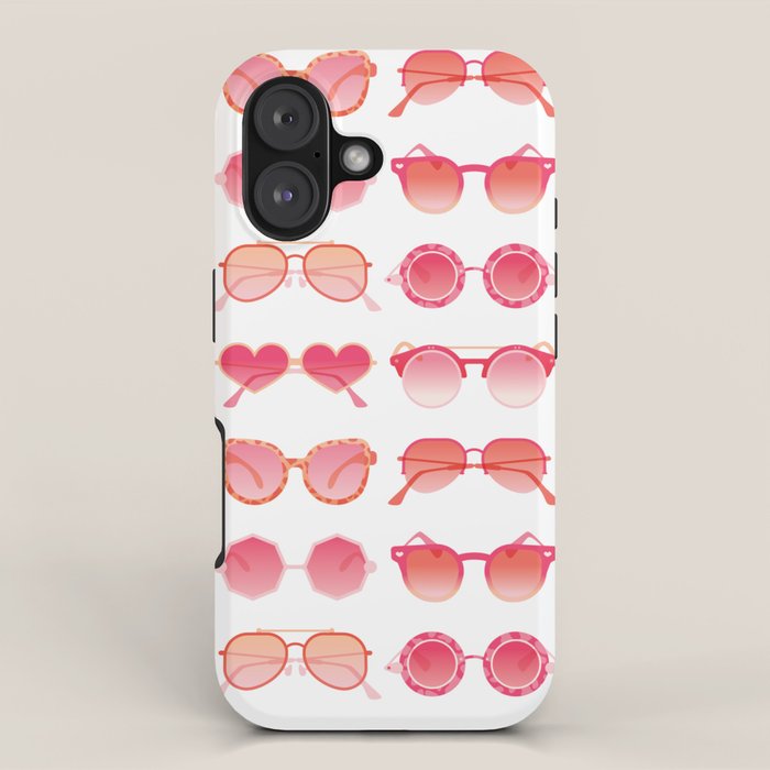 Sunglasses Collection - Pink OmbrÃ© Palette iPhone Case Gallery Image 1