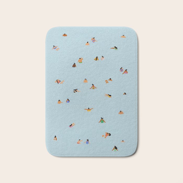 Dusty blue II Bath Mat
