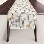 Fall Winter Woodland Deer Animals Table Runner Gallery Image 1