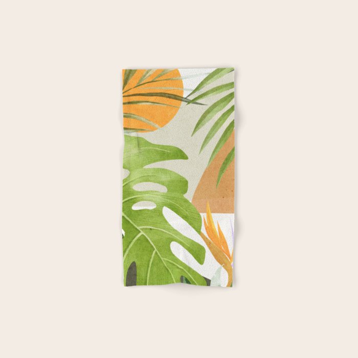 Abstract Art Tropical Leaves 20 Bath Towel Gallery Image 1