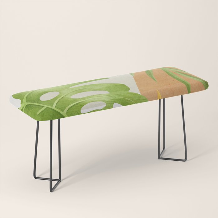 Abstract Art Tropical Leaves 20 Bench Gallery Image 1