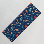 Painted Space Dinosaurs Yoga Mat Gallery Image 1