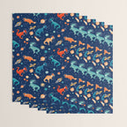 Painted Space Dinosaurs Wrapping Paper Gallery Image 3